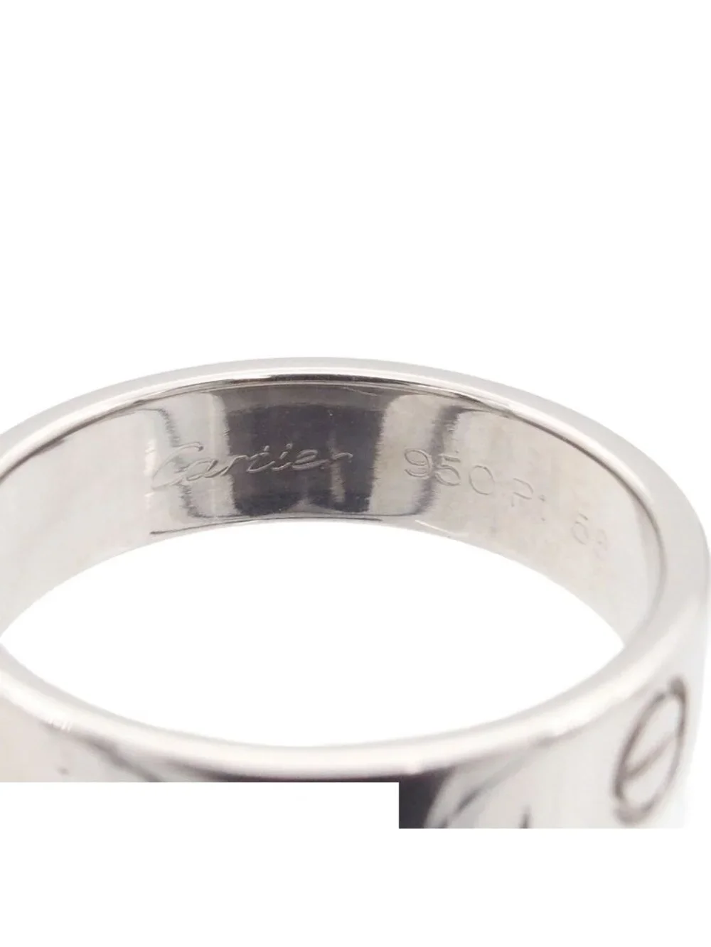 Cartier Love Platinum 58 Ring
